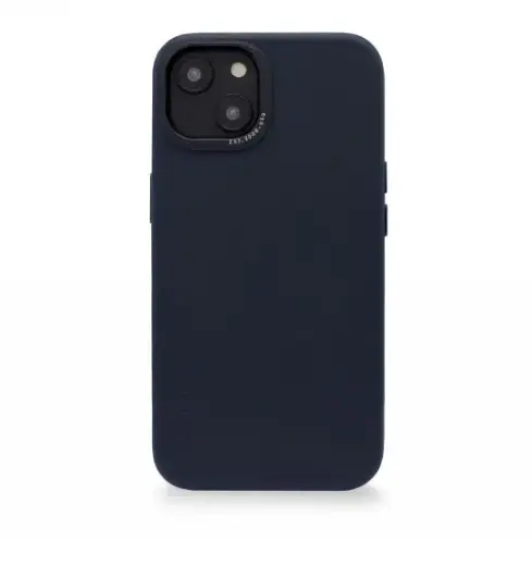 Decoded â MagSafe compatible protective leather case for iPhone 14 Plus (steel blue)