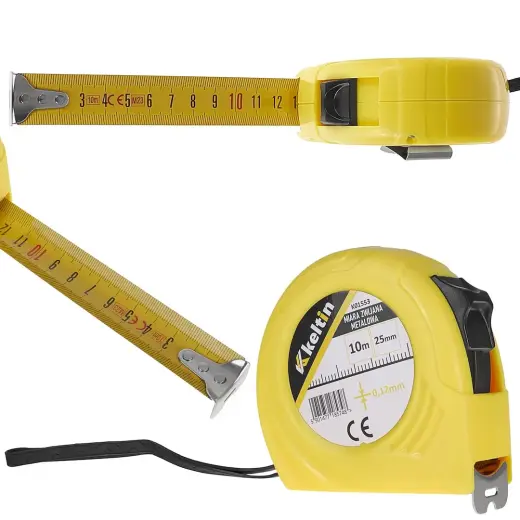 Measuring Tape 10m x 25mm x 0.12mm
