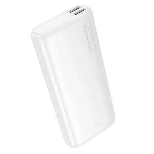 Hoco J158A ārējais akumulators (powerbank) | 10 000 mAh | 10W | USB-A, USB-C, Micro USB | balts