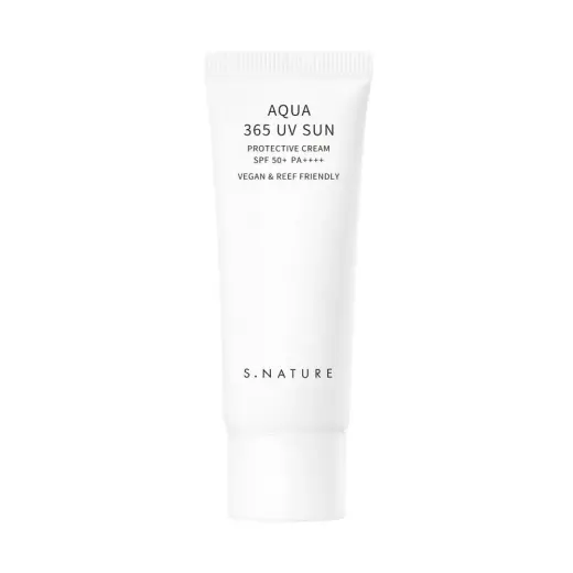 S.Nature, Aqua 365 UV Sun, Hydrating & Protecting, Sunscreen Cream, For Face, SPF 50, 40 ml