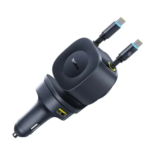 Зарядка для автомобиля Baseus PrimeTrip VR2 Max | 60W | USB-C, USB-A | с кабелем USB-C в комплекте | чёрная