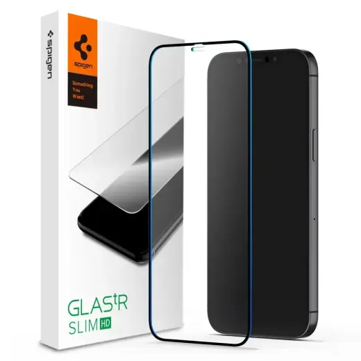Spigen Glass FC Tempered Glass for iPhone 12 mini - Black