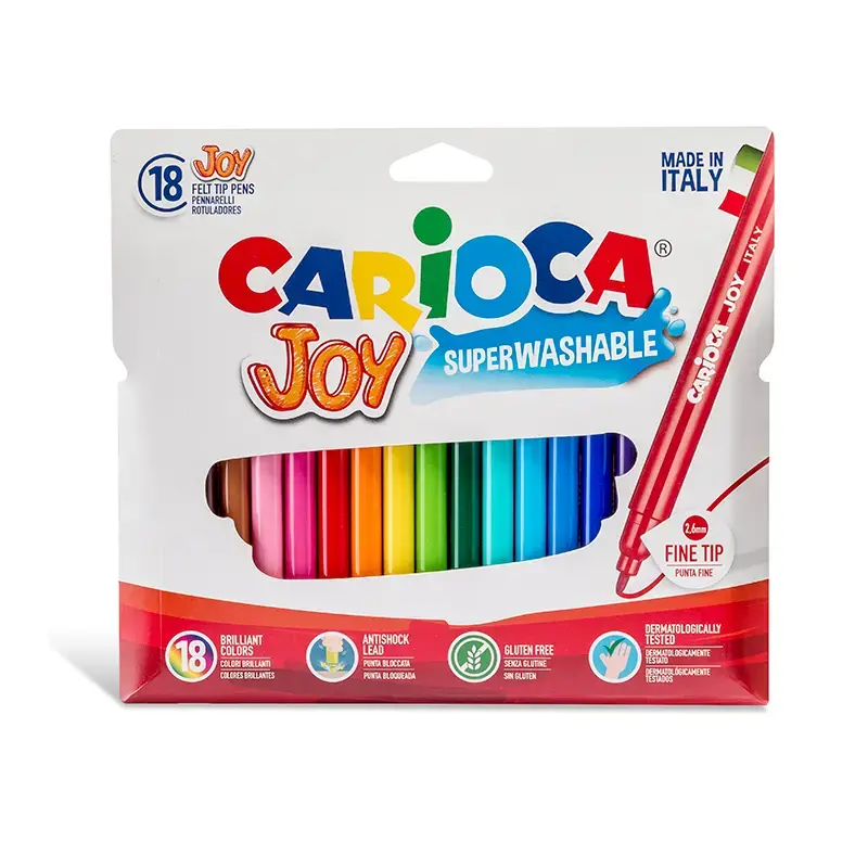 Flomasteri CARIOCA JOY 18 krāsas