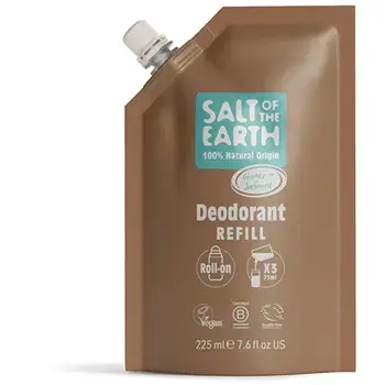 Salt-Of-The-Earth Ginger & Jasmine Deo Refill - Náplň přírodního kuličkového deodorantu 225ml
