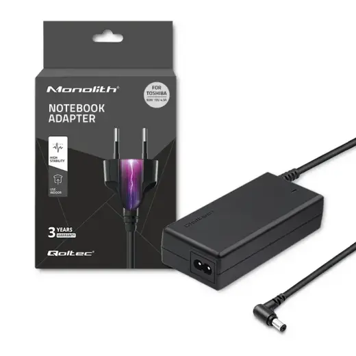 Qoltec Power adapter for laptop Toshiba | 90W | 19V | 4.9A | 5.5*2.5 | +power cable