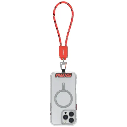 Universal wrist lanyard 2-in-1 cable Skinarma Dyno Ve USB-C|USB-C red