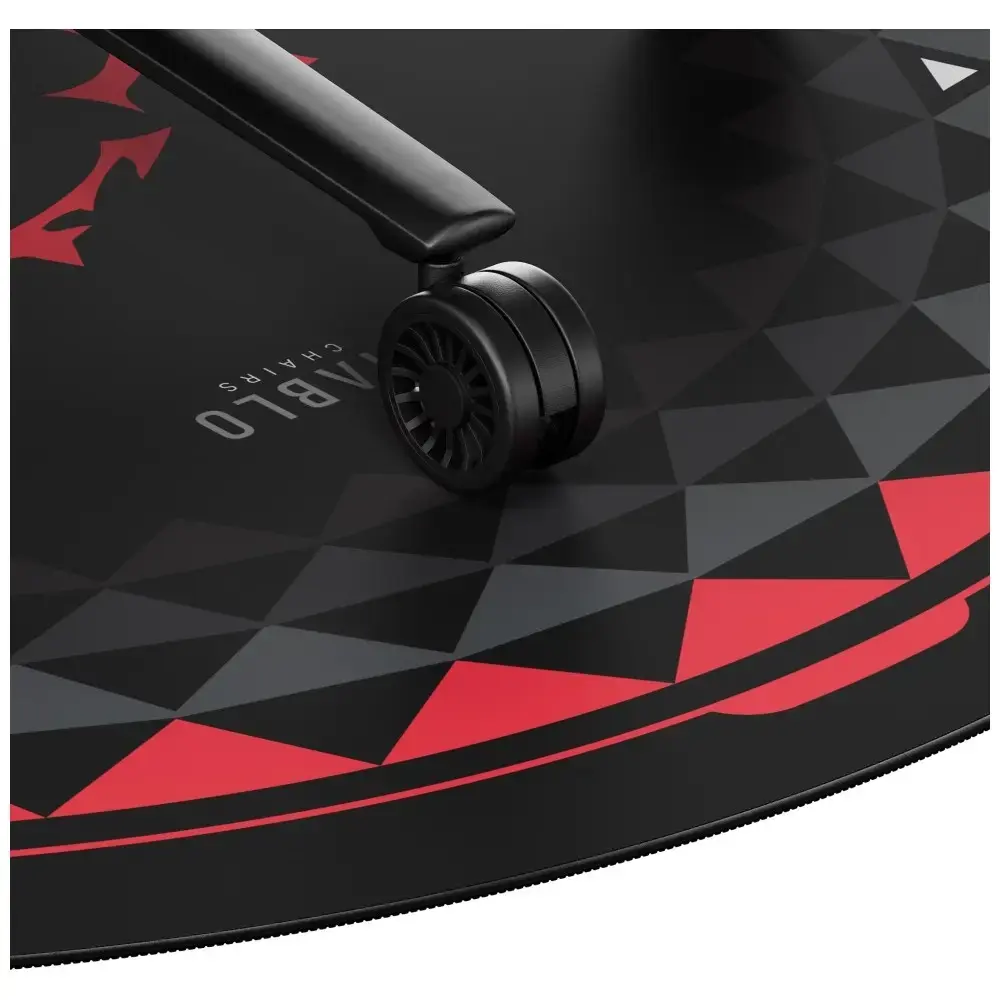 Anti-slip mat for Diablo Chairs black and red