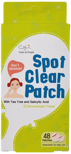 Cettua, Spot Clear, Anti-Acnee, Local Treatment Patch, For Face, 48 pcs