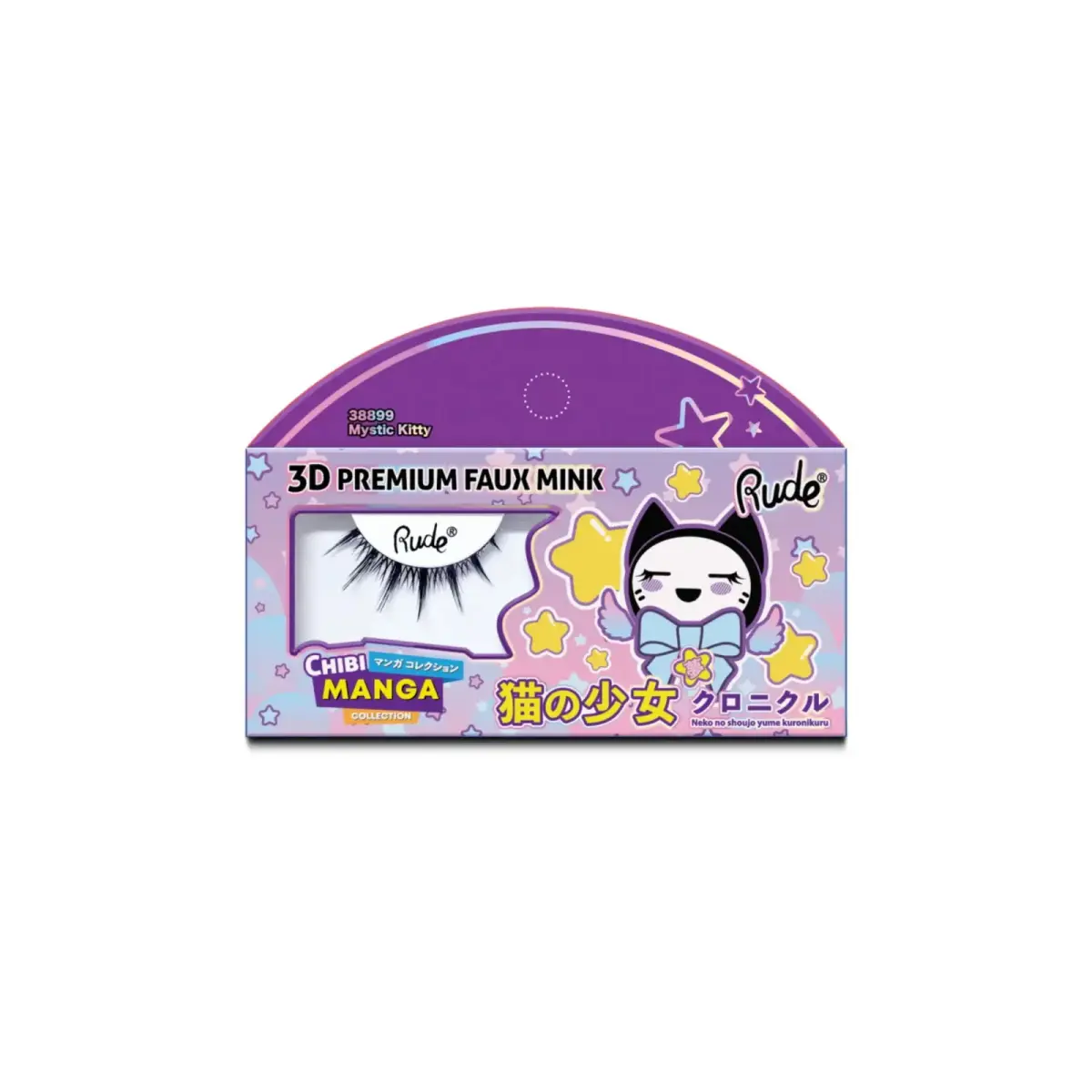 Rude Cosmetics, Chibi Manga Faux Mink - Mystic Kitty, False Eyelashes
