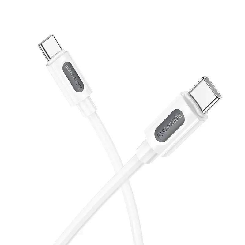 Borofone BX114 Structure data transfer and charging cable | USB-C to USB-C | 60W | 1m | white