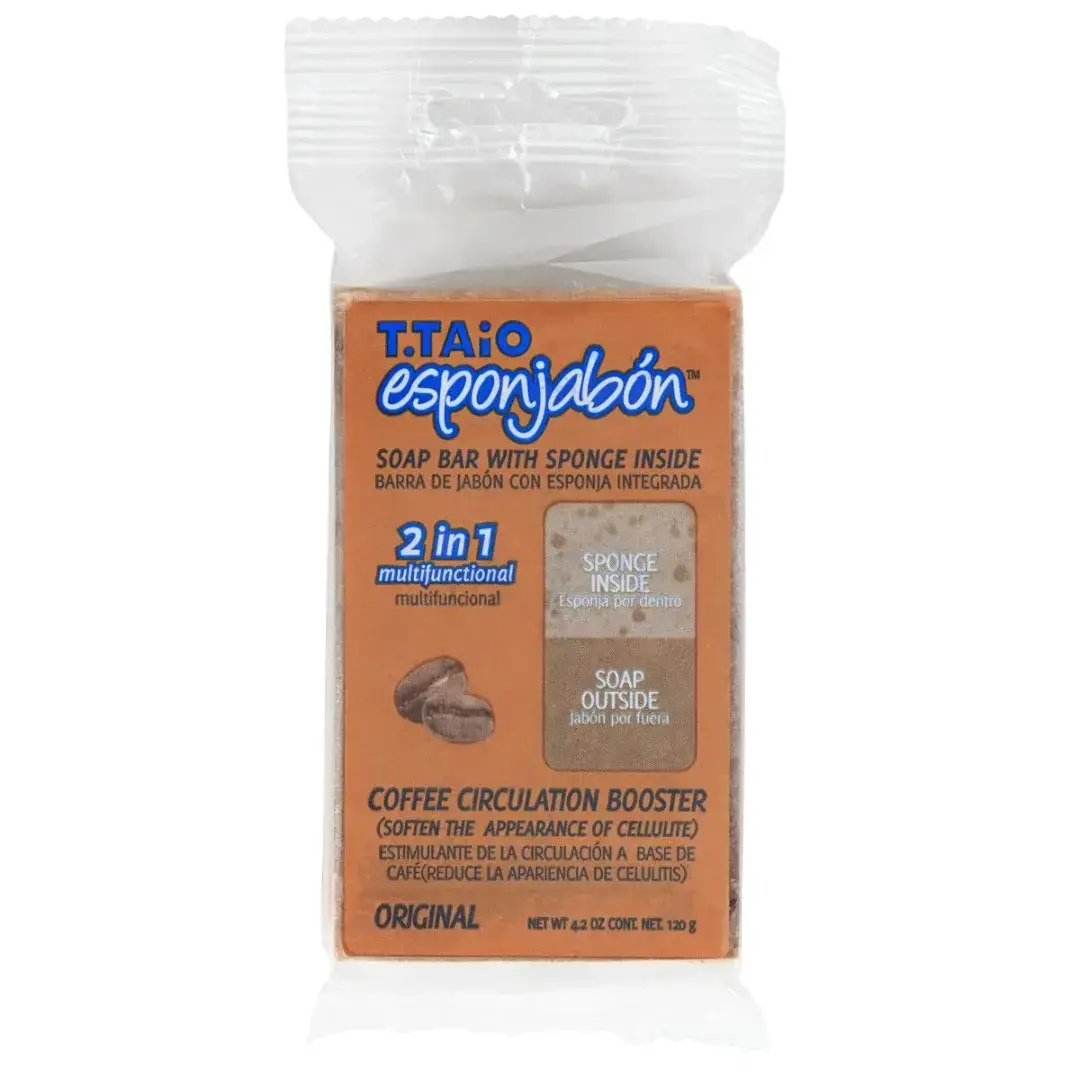 Esponjabon, Coffee, Cleansing & Softening, Coffee, Soap & Sponge 2-In-1, Body, 120 g