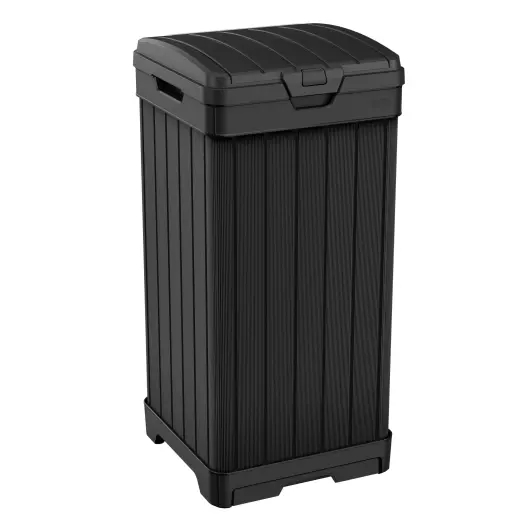 Atkritumu tvertne Baltimore Refuse Bin 125L melna