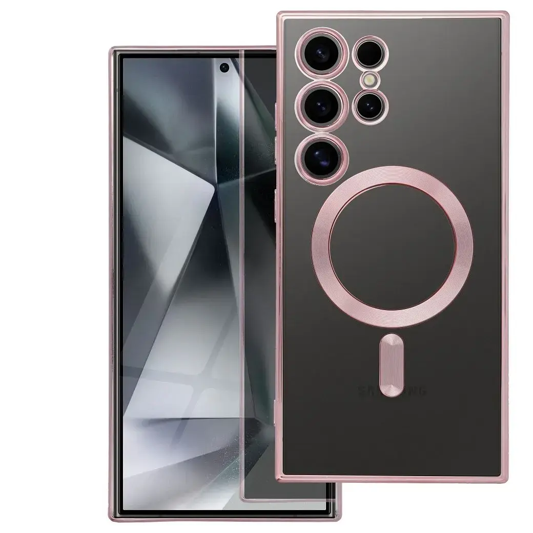 Electro Mag maciņš ar MagSafe atbalstu telefonam Samsung Galaxy A27 5G (A276) rozā