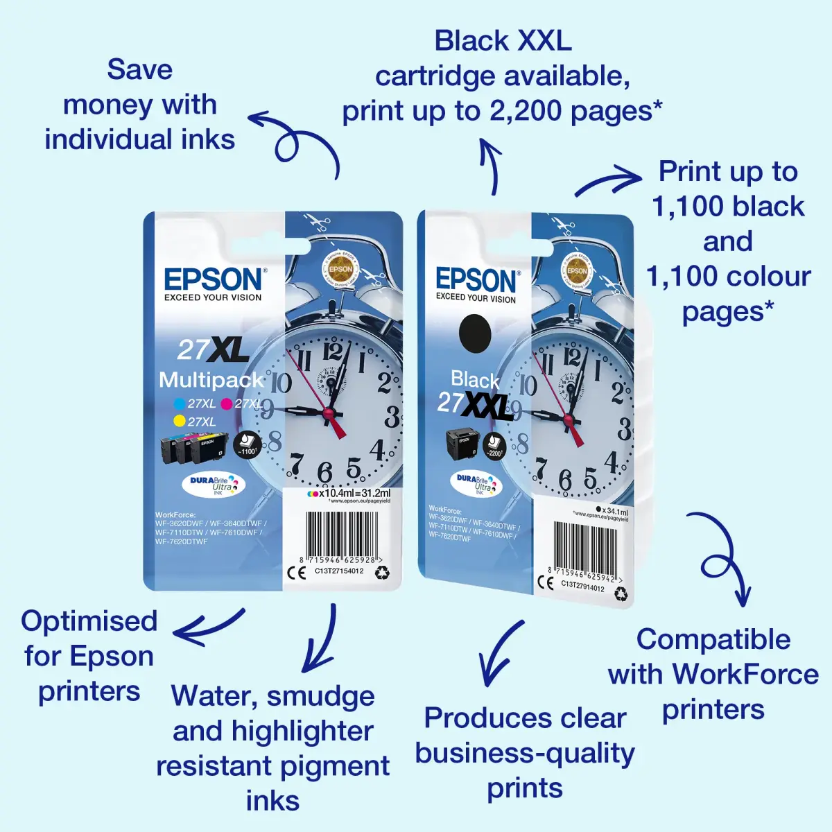 EPSON Alarm clock Singlepack Black 27