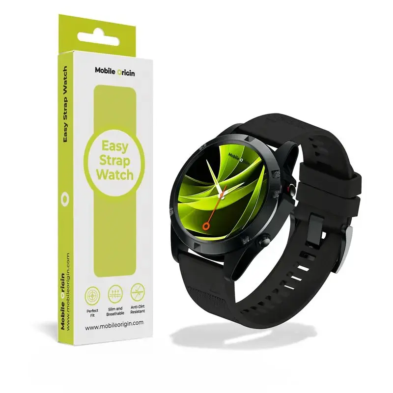 Mobile Origin Easy Strap Quick Fit for Garmin ES1, 22mm Black