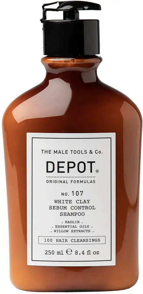 Depot Number 107 White Clay Sebum Control Shampoo 250 Ml