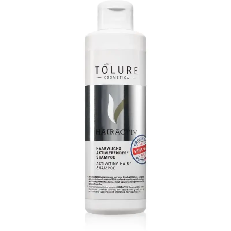 Tolure Cosmetics HairActiv Activating Shampoo Hair Activating Shampoo for Hair Growth and Strengthening from the Roots 200 Ml