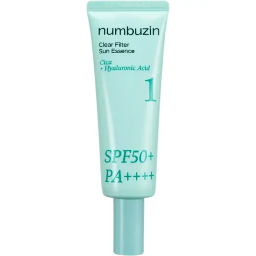 Numbuzin, No.1 Clear Filter Sun Essence, Hydrating & Protecting, Sunscreen Cream, For Face, SPF 50 PA++++, 50 ml