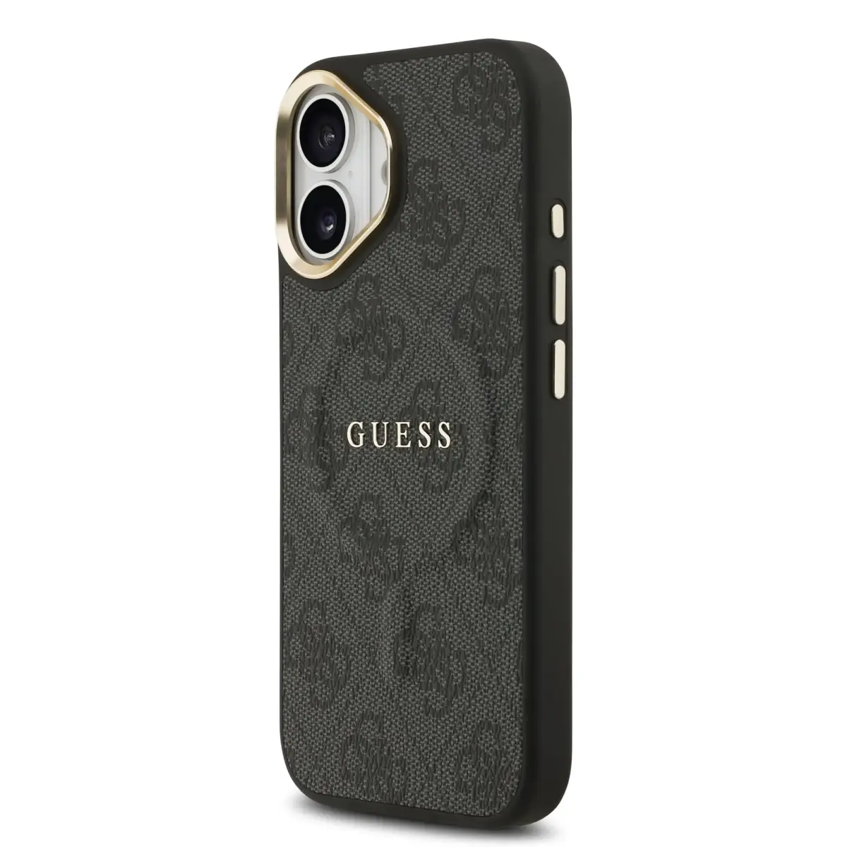 Guess PU Leather maciņš ar MagSafe atbalstu telefonam iPhone 17 melns