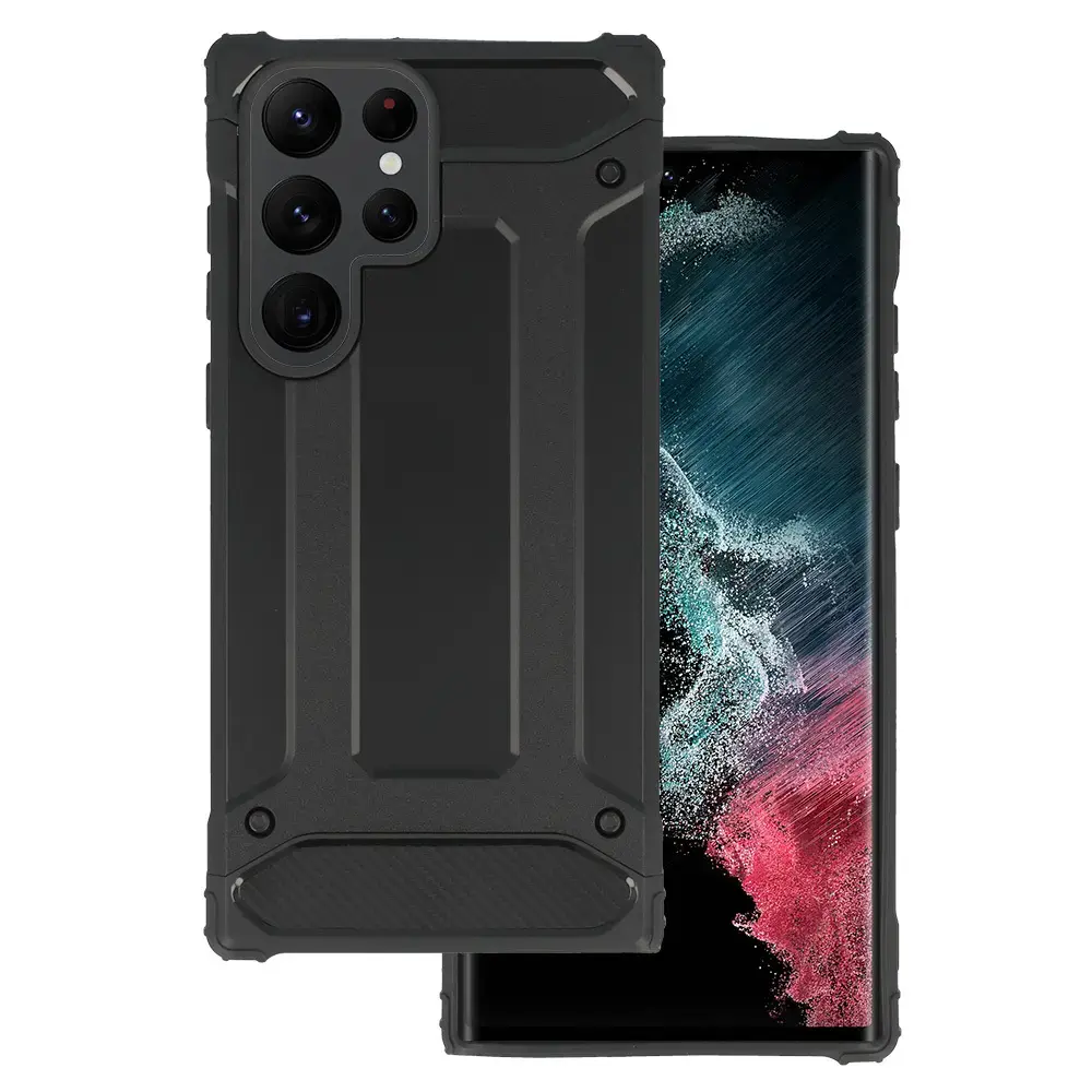 Armor Carbon Case for Samsung Galaxy S22 Ultra Black