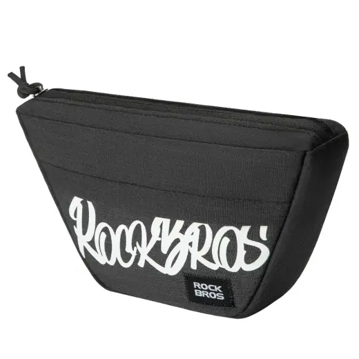 Torba rowerowa Rockbros G011 Flash Journey na kierownicę trapezoidalna 0,7 l - czarna