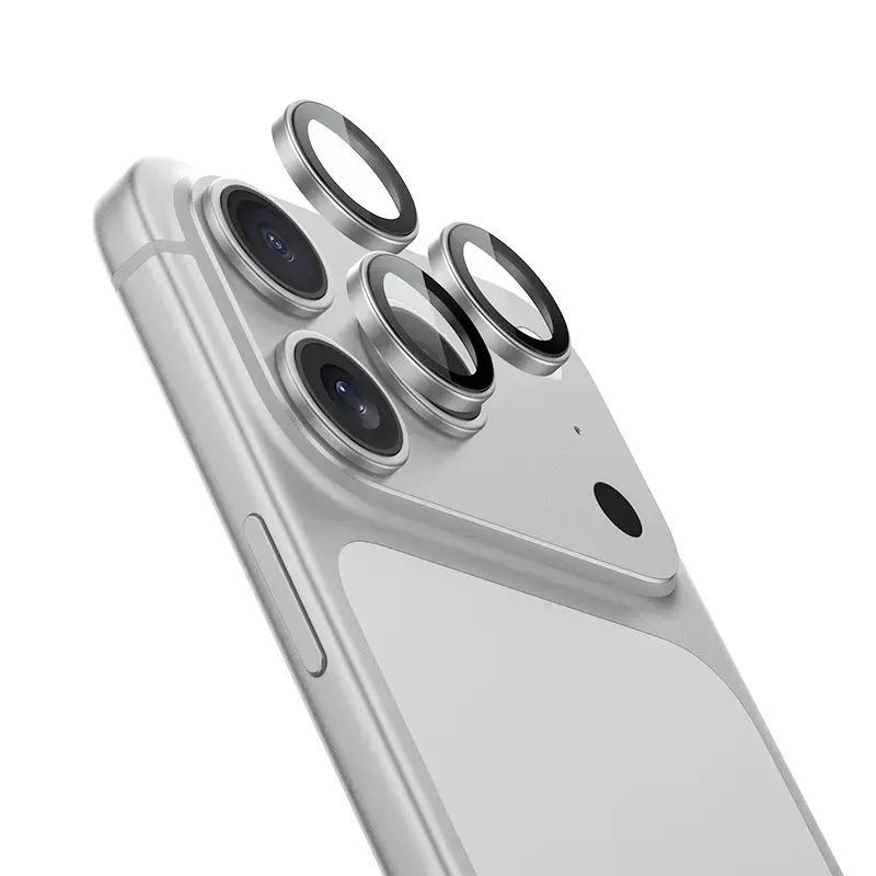Benks Tempered glass DR Sapphire Lens Protector on camera for Iphone 17 Pro/17 Pro Max (lens 3 pieces) silver
