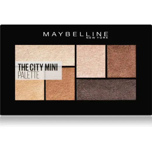 MAYBELLINE NEW YORK The City Mini Palette, 6 g, Makeup Palettes for Women, Do you want to enhance your look, contour your eyes and accentuate their beauty? The MAYBELLINE NEW YORK The City Mini Palette eye makeup palette opens up possibilities for creating a wide variety of eye looks. It contains not one but several pressed eyeshadows, which complement each other ideally and can therefore be combined perfectly to create various looks – from subtle daytime to bold evening makeup. Each shade provi