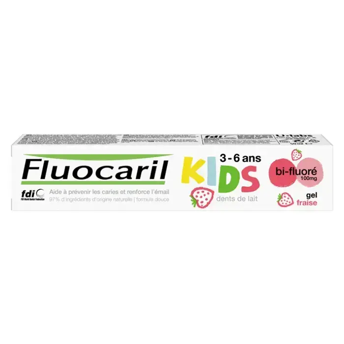 FLUOCARIL Kids Bi-fluoride Milk Teeth Strawberry Flavour 3-6 Years 50ml