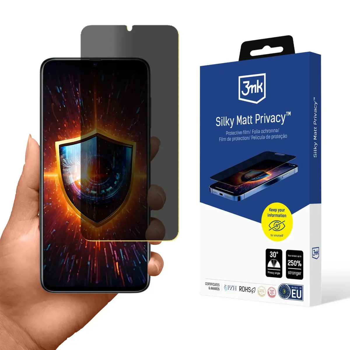 Samsung Galaxy A70 - 3mk Silky Matt Privacy