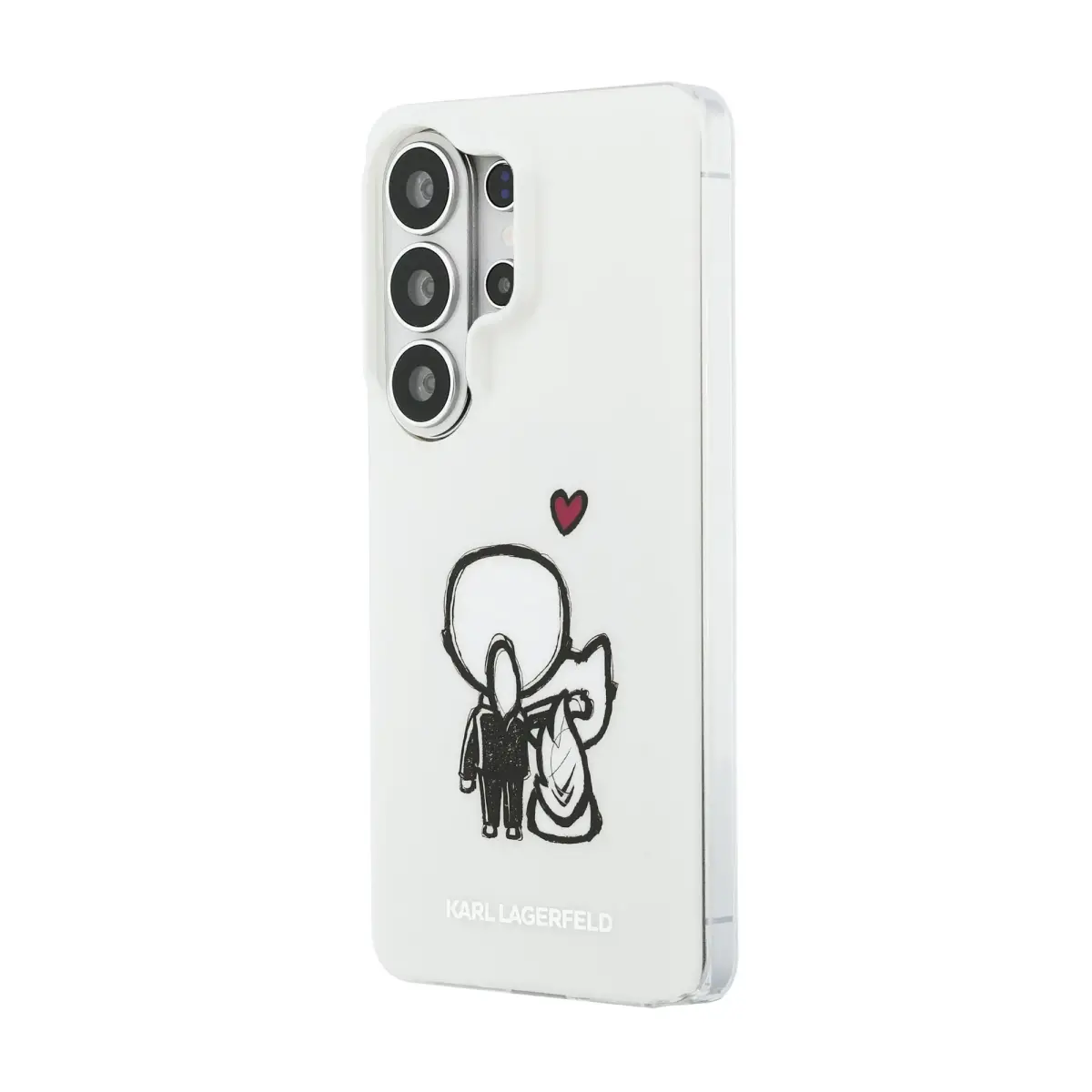 Karl Lagerfeld IML K&CH Back Logo Magnetic Case for iPhone Samsung Galaxy S26 Ultra Transparent