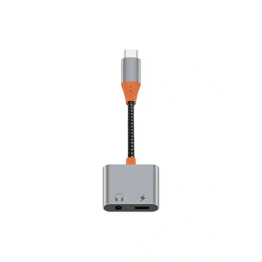 WiWU - Audio adapter LT10 Typ C to Typ C + 3.5mm