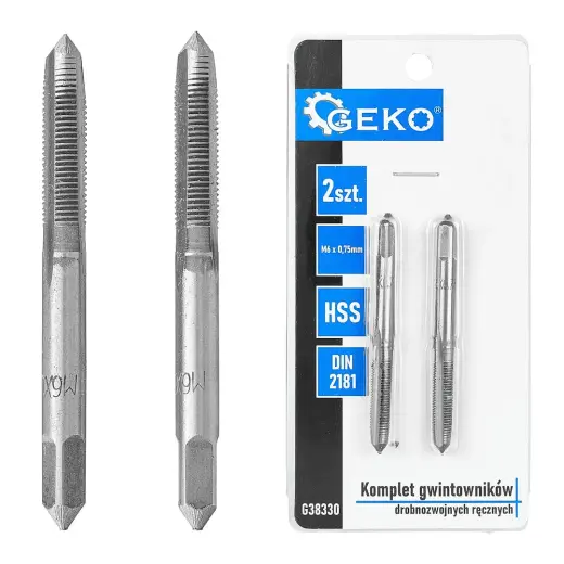 Fine Thread Taps (2 pcs set) M6x0,75mm