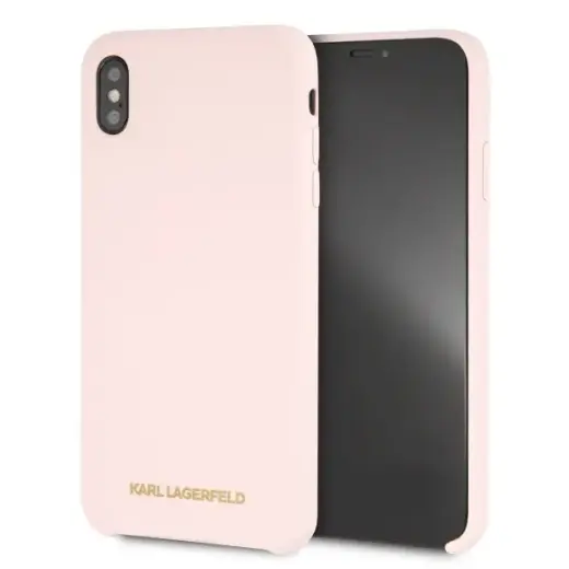 Karl Lagerfeld KLHCI65SLLPG iPhone Xs Max hardcase jasnoróżowy|light pink Silicone