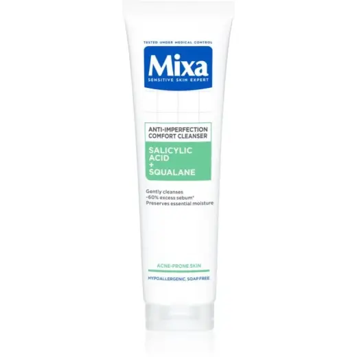 MIXA Anti-Imperfection Comfort Cleanser Gel Facial Cleanser Against Imperfections in Acne-prone Skin 150 Ml