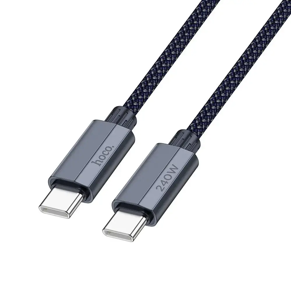 Cable USB C to USB C Hoco QC3.0 PD 5A 240W 1,8 m U134 dark blue
