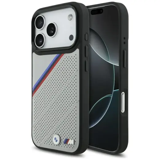 BMW M Tricolor Metal Logo telefoniümbris MagSafe toega seadmele iPhone 17 Pro hall