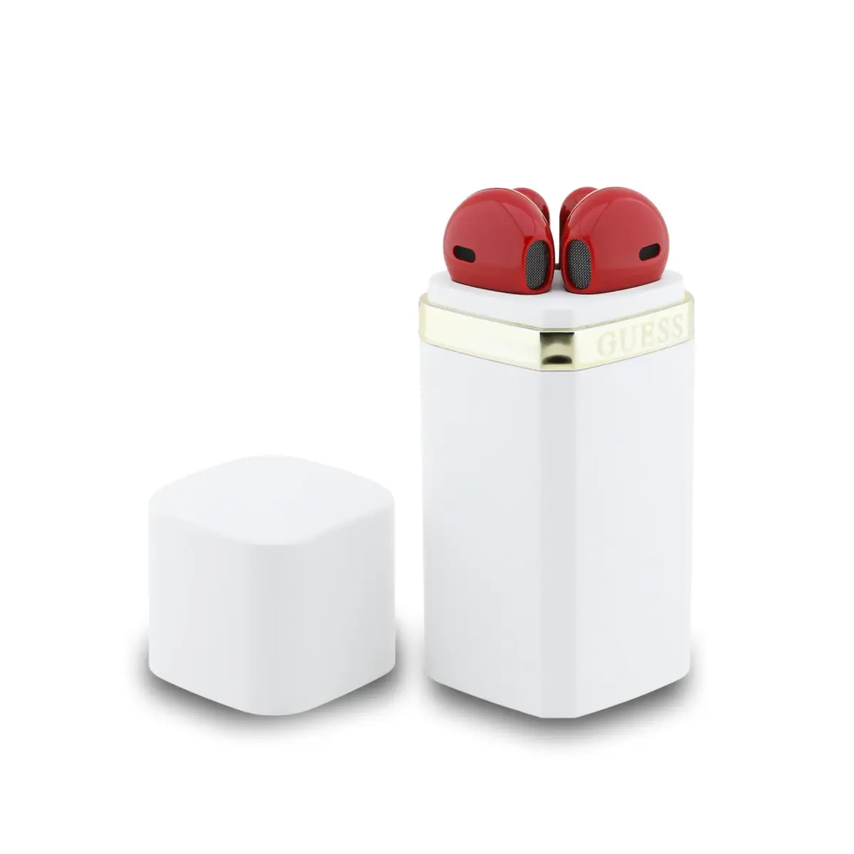 Guess Lipstick Shape TWS Wireless Earphones White