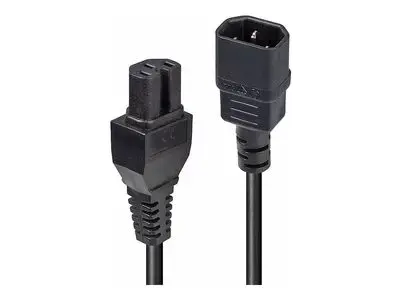 Lindy power extension cable Hot Condition Type - IEC 60320 C14 to IEC 60320 C15 - 2 m