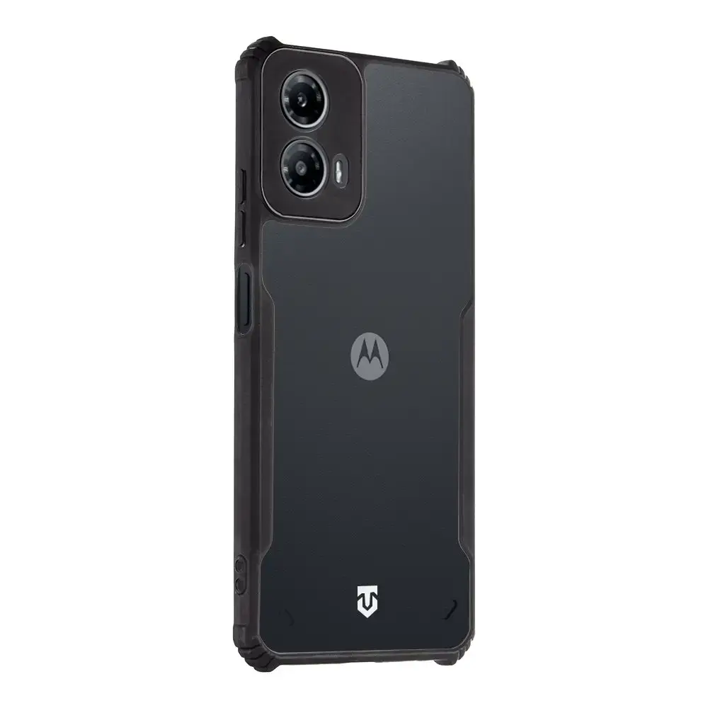 Tactical Quantum Stealth Cover for Motorola G34 Clear|Black