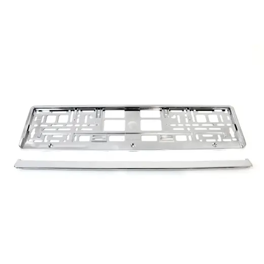 License Plate Frame - Silver metalic