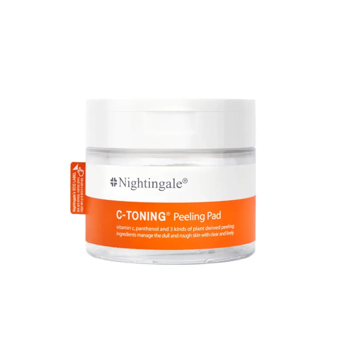 Nightingale, C-Toning, Exfoliating & Brightening, Daily, Peel-Off Pads, 60 pcs