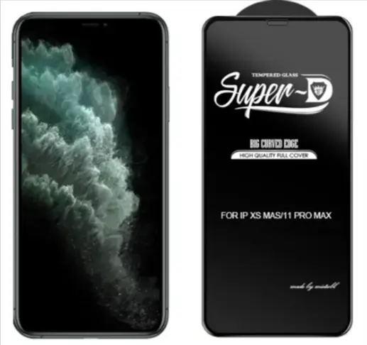 Fusion D-Pro Curved Edge aizsargstikls telefonam iPhone 14 melns