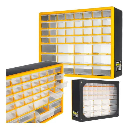 44-drawer plastic storage organizer