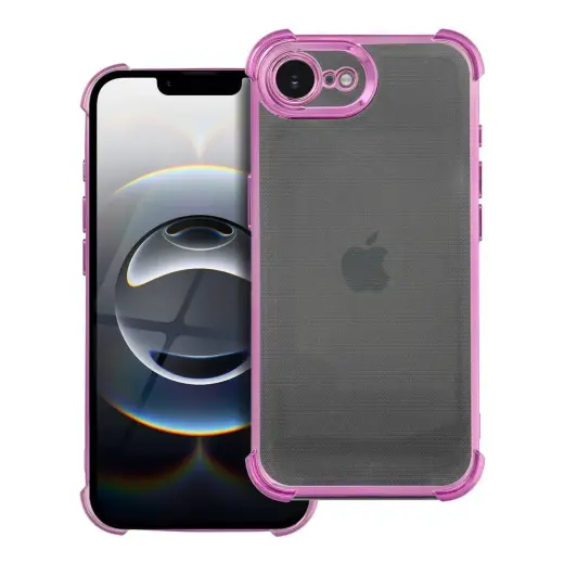 Antishock Electro telefono dėklas iPhone 16e violetinis