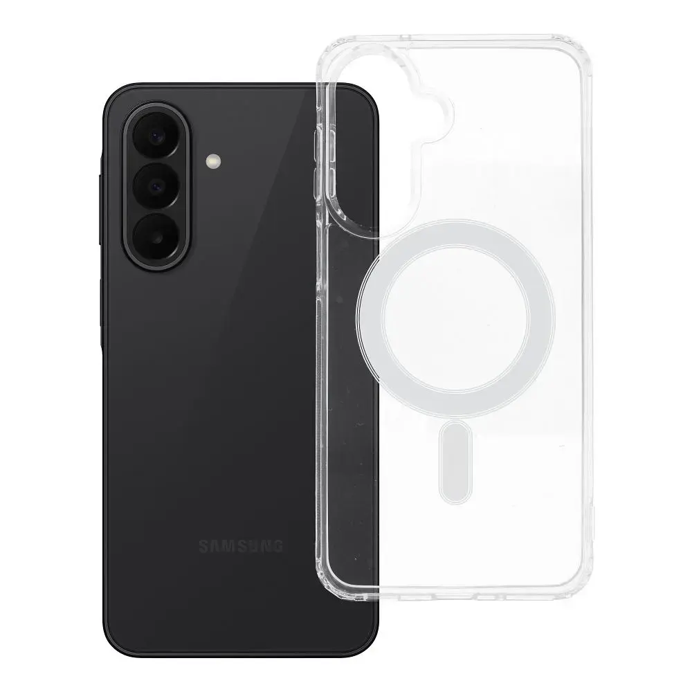 Case for Samsung A27 Clear Mag Cover (STR) compatible with MagSafe transparent