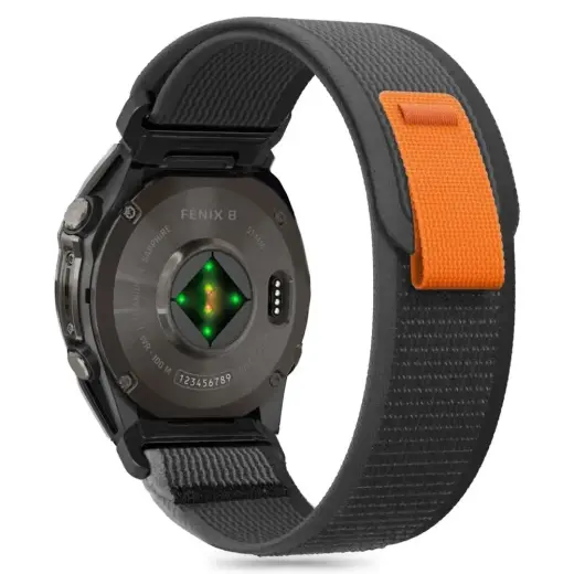 Tech-Protect Nylon Strap for Garmin Fenix 5 | 6 | 6 Pro | 7 | 8 (47MM) - Black