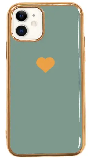 Fusion Heart Case Silicone Case For Apple iPhone 7 | 8 | SE 2020 Green