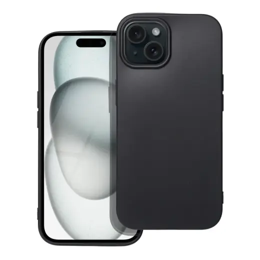 SOFT telefono dėklas iPhone 15 juodas