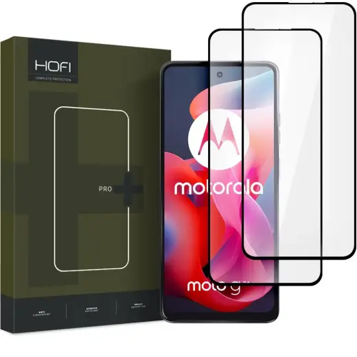 HOFI GLASS PRO+ 2-PACK TEMPERED GLASS MOTOROLA MOTO G24 | G24 POWER | G04 | E14 BLACK