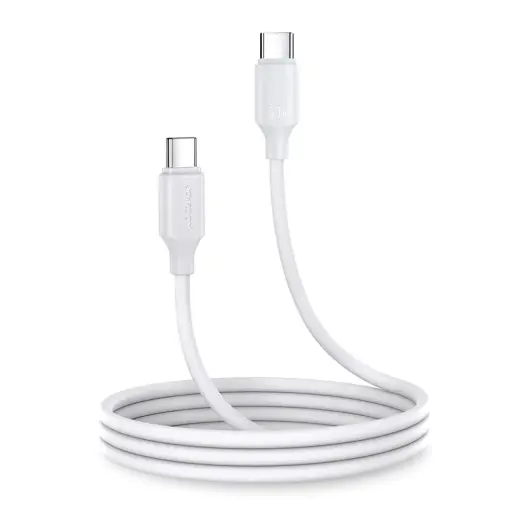 Joyroom S-CC060A9 duomenų perdavimo ir įkrovimo laidas | USB-C į USB-C | 60W | 1m | baltas